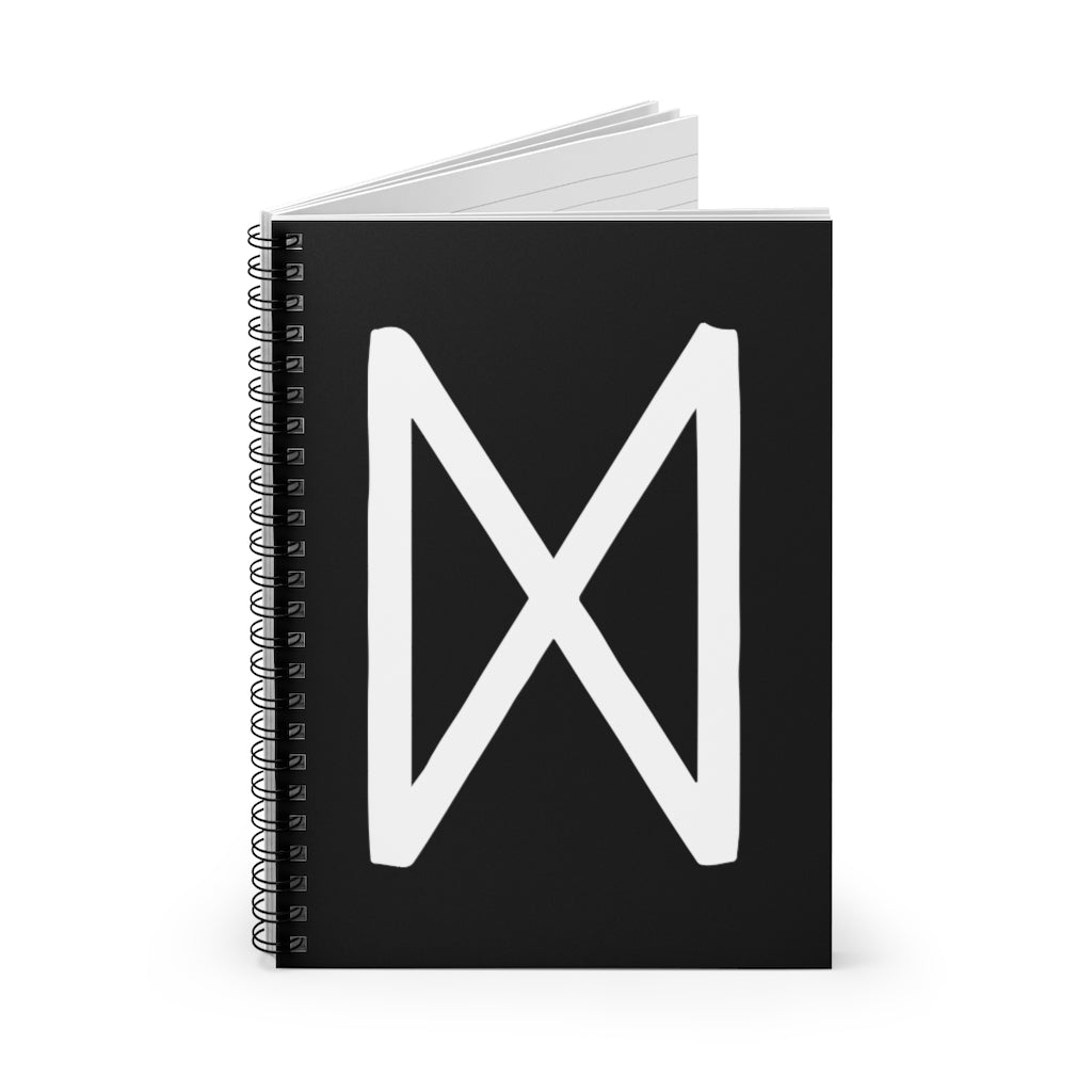 Dagaz (Day) Viking Rune Spiral Notebook Scandinavian Design Studio