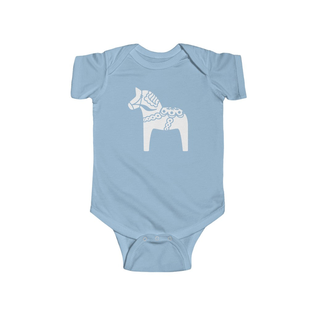 Swedish Horse Baby Bodysuit Scandinavian Design Studio