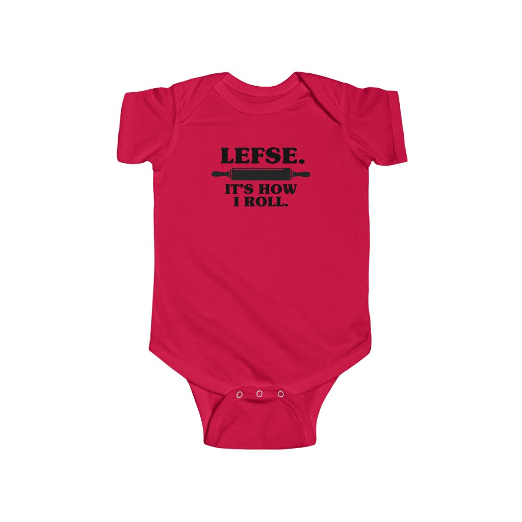 Lefse It's How I Roll Baby Bodysuit Scandinavian Design Studio