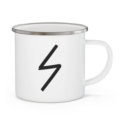 Sowilo (The Sun) Viking Rune Enamel Camping Mug Scandinavian Design Studio