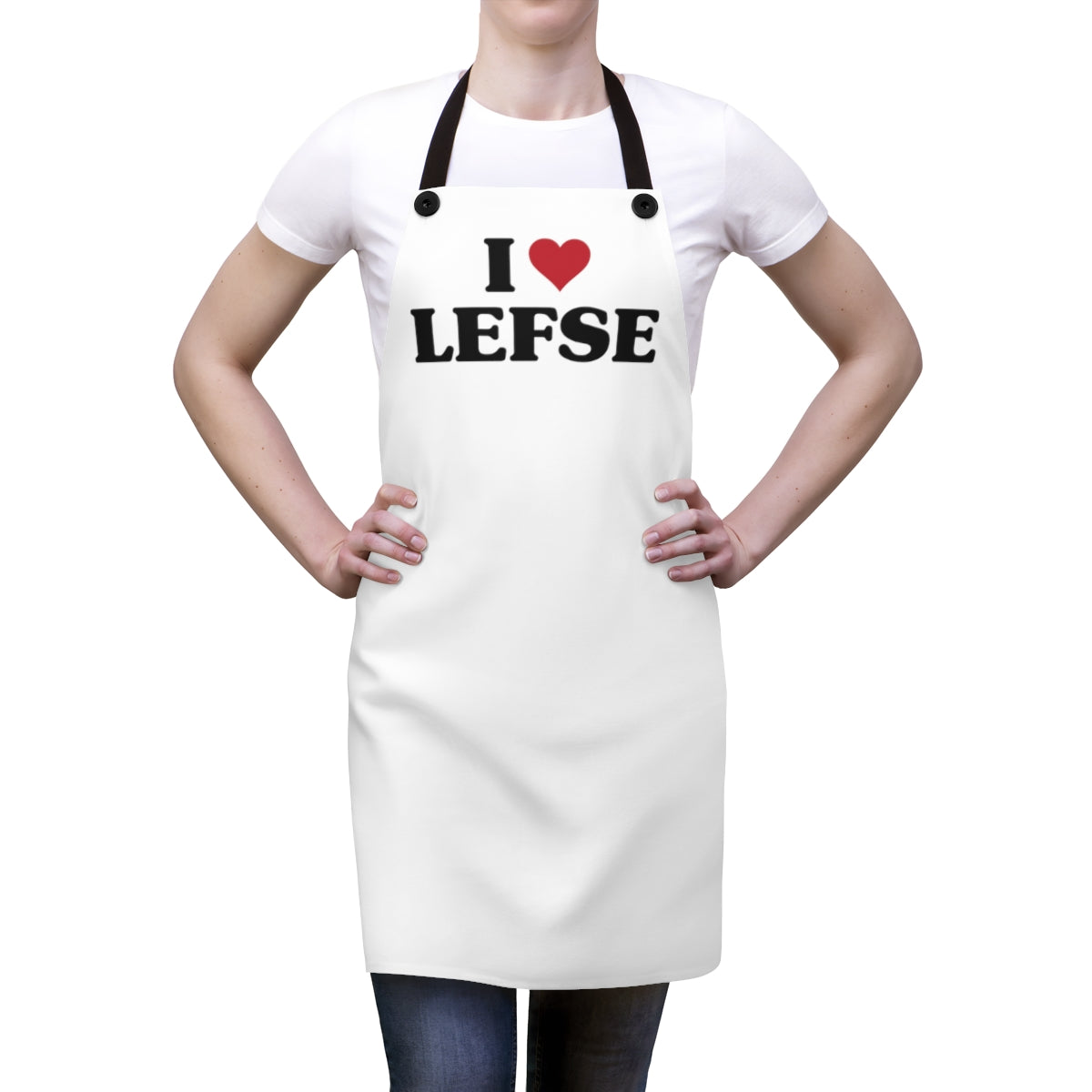 I Love Lefse Apron Scandinavian Design Studio