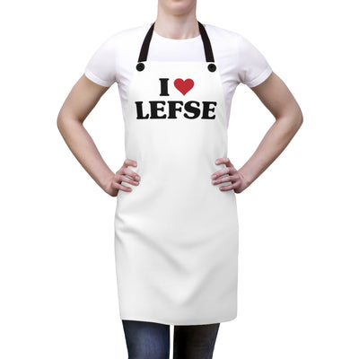 I Love Lefse Apron Scandinavian Design Studio