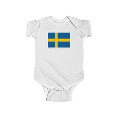 Swedish Flag Baby Bodysuit Scandinavian Design Studio