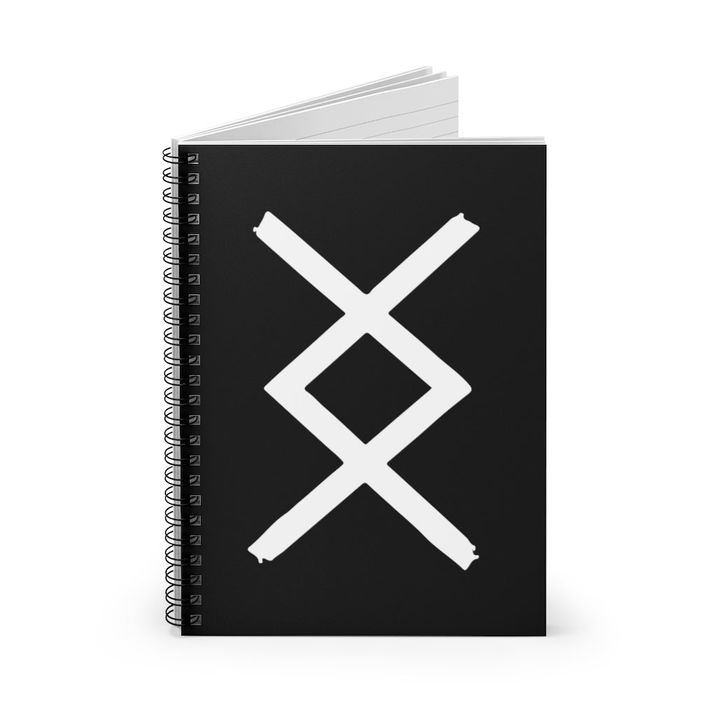 Ingwaz (Fertility) Viking Rune Spiral Notebook Scandinavian Design Studio