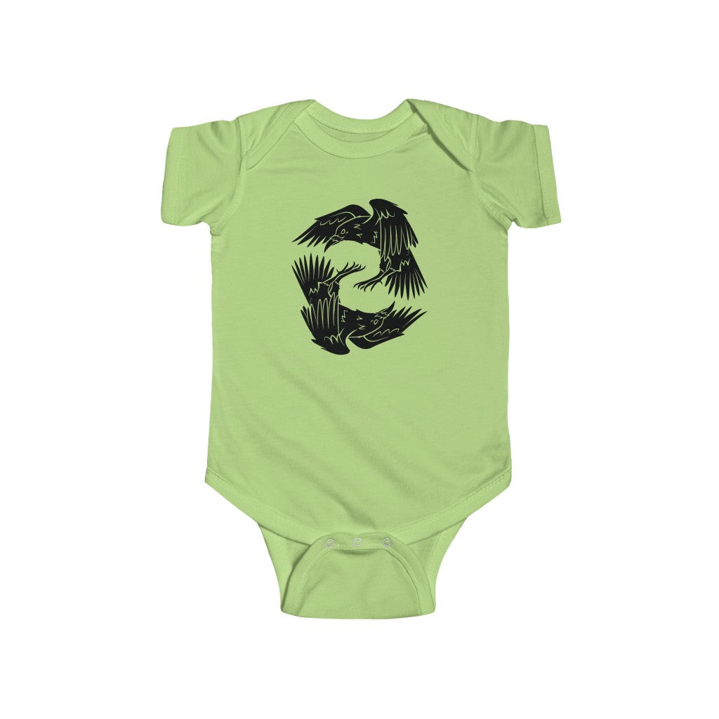 Odin's Ravens Baby Bodysuit Scandinavian Design Studio