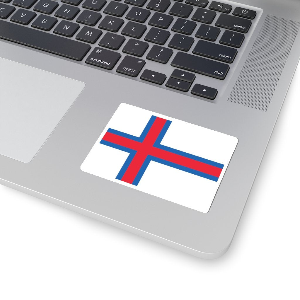 Faroese Flag Sticker Scandinavian Design Studio