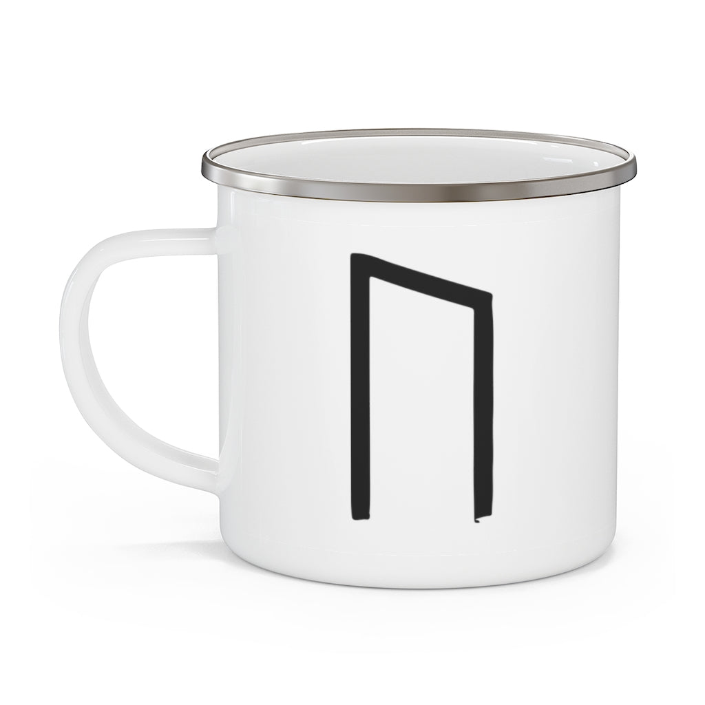 Uruz (Strength) Viking Rune Enamel Camping Mug Scandinavian Design Studio