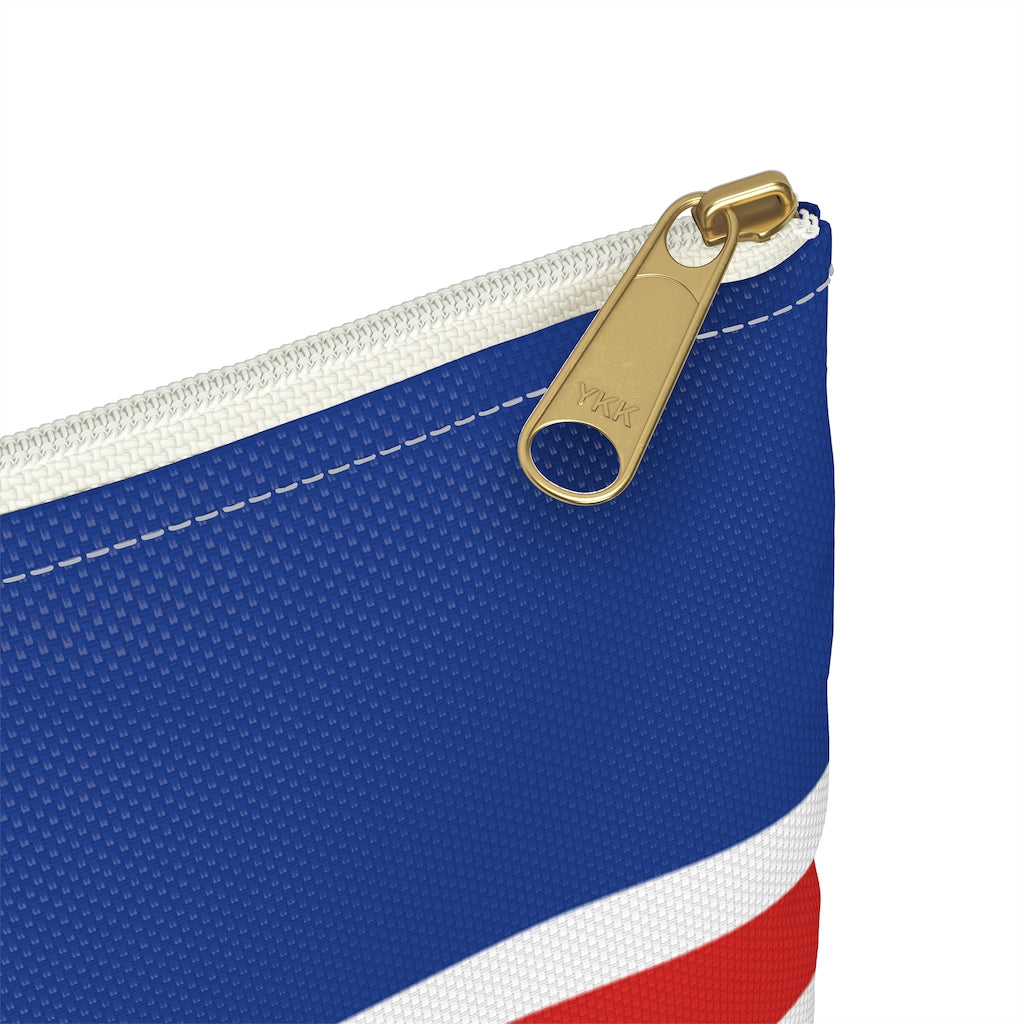 Icelandic Flag Accessory Pouch - Scandinavian Design Studio