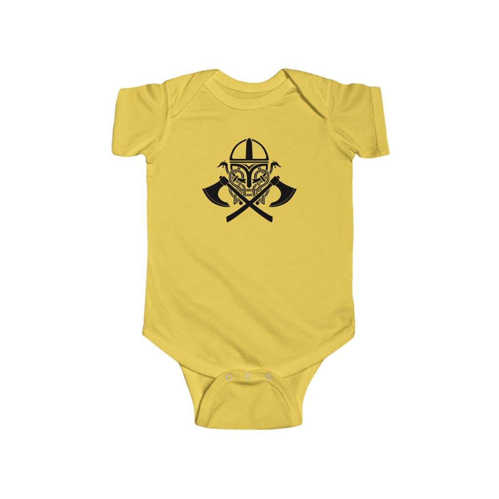 Viking Battle Gear Baby Bodysuit Scandinavian Design Studio