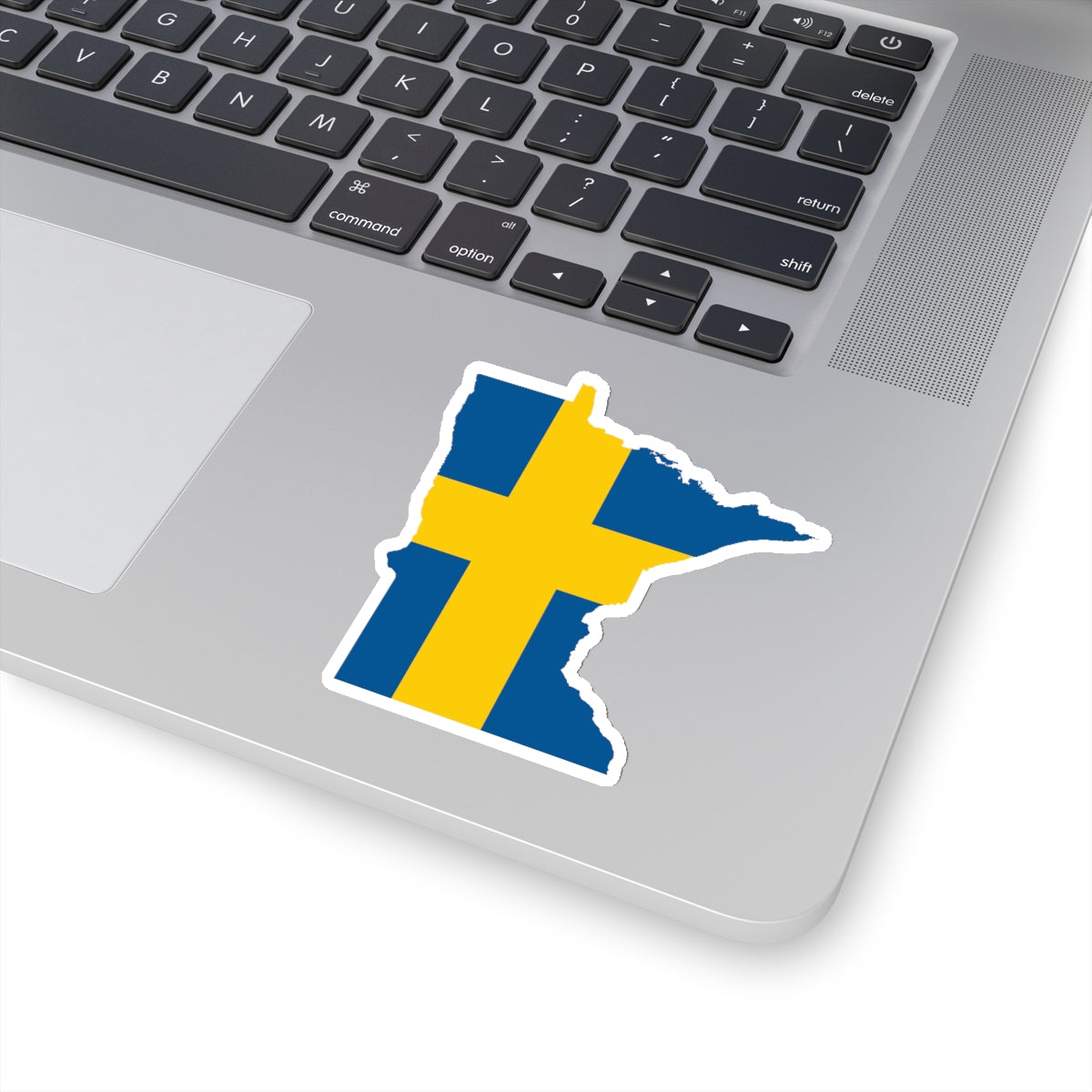 Minnesota Swedish Flag Sticker Scandinavian Design Studio