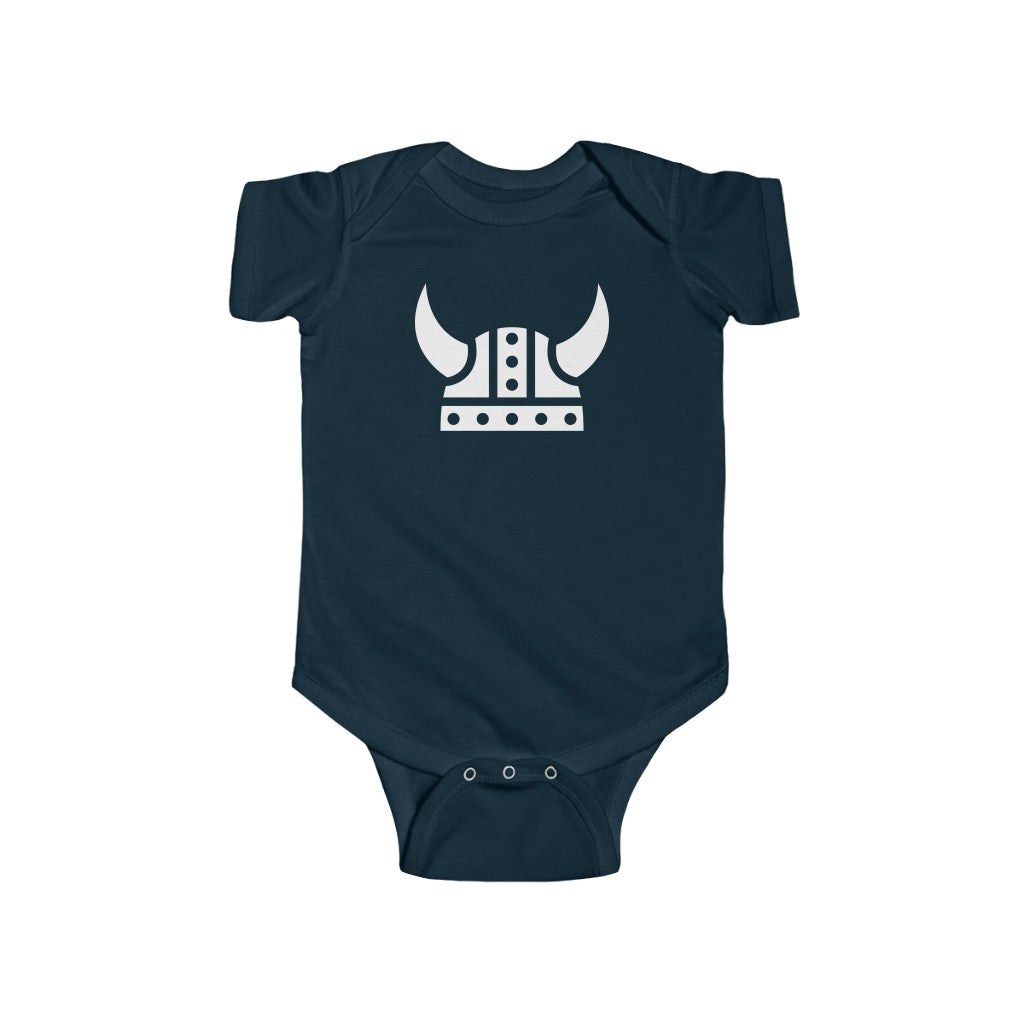 Viking Helmet Baby Bodysuit Scandinavian Design Studio