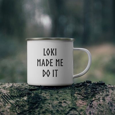 Loki Made Me Do It Enamel Camping Mug Scandinavian Design Studio