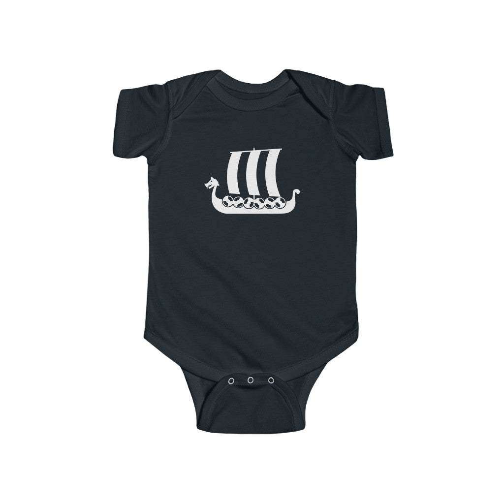 Viking Ship Baby Bodysuit Scandinavian Design Studio
