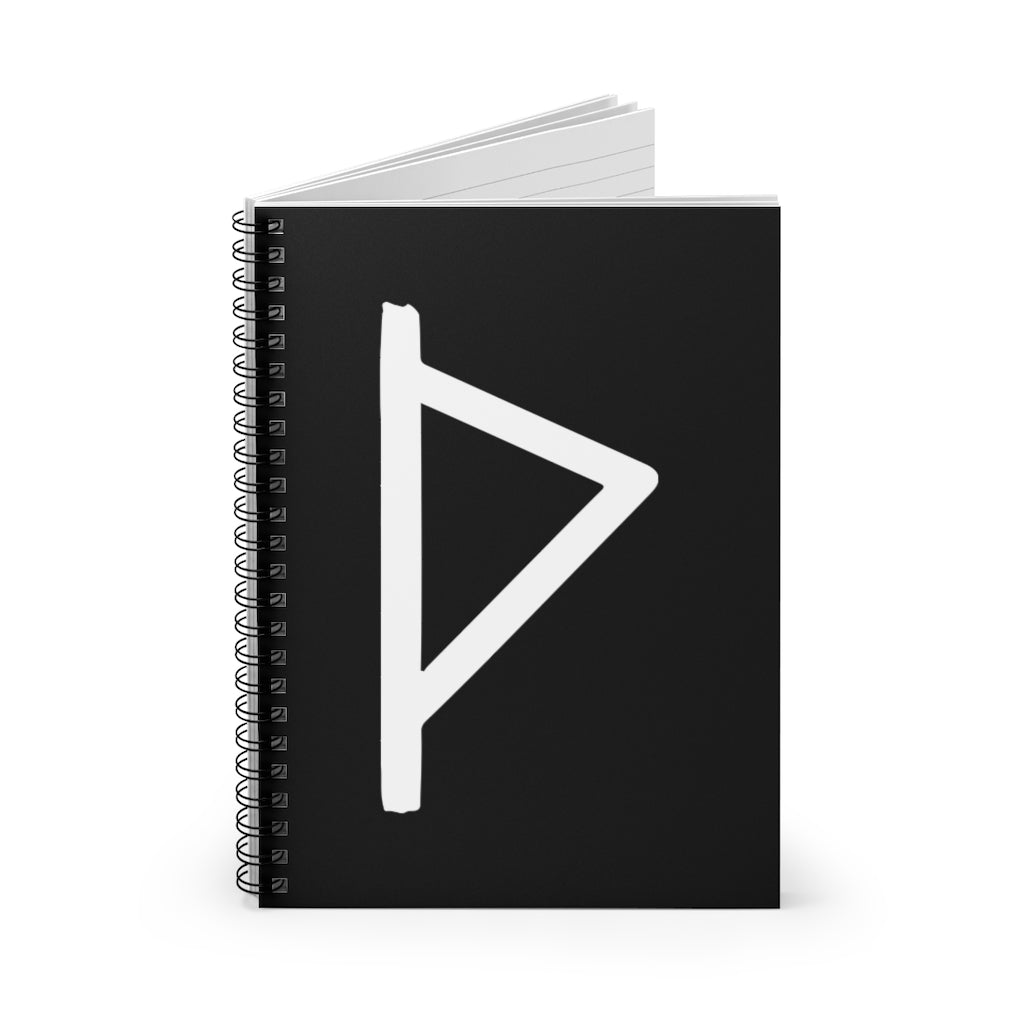 Thurisaz (Thor's Hammer) Viking Rune Spiral Notebook Scandinavian Design Studio