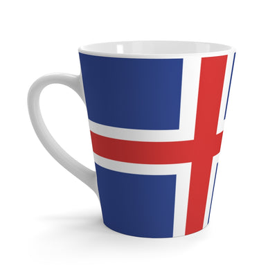 Icelandic Flag Latte Mug Scandinavian Design Studio