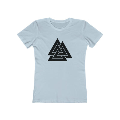 Valknut Women's Fit T-Shirt Solid Light Blue / S - Scandinavian Design Studio