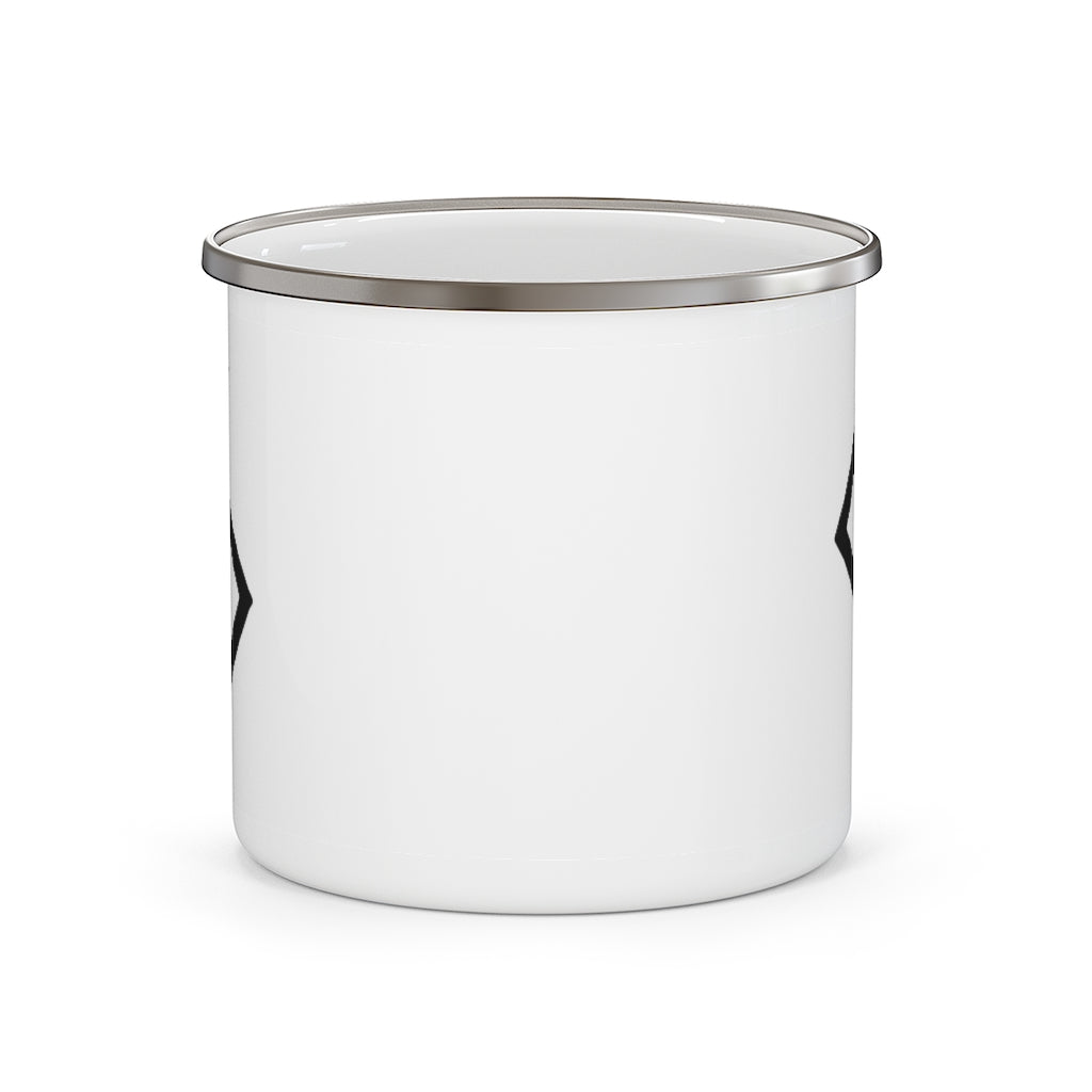 Jera (Harvest) Viking Rune Enamel Camping Mug Scandinavian Design Studio