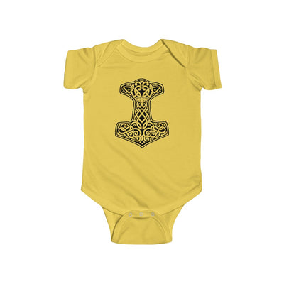 Thor's Hammer Mjolnir Baby Bodysuit Scandinavian Design Studio
