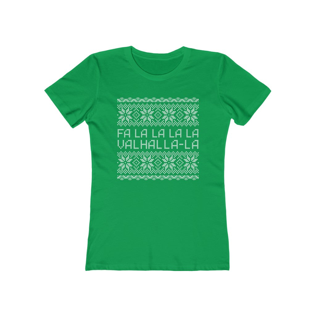 Valhalla Ugly Sweater Women's Fit T-Shirt Solid Kelly Green / S - Scandinavian Design Studio