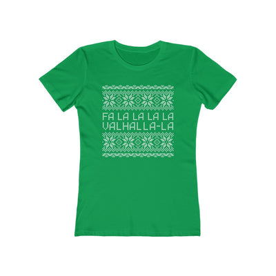 Valhalla Ugly Sweater Women's Fit T-Shirt Solid Kelly Green / S - Scandinavian Design Studio