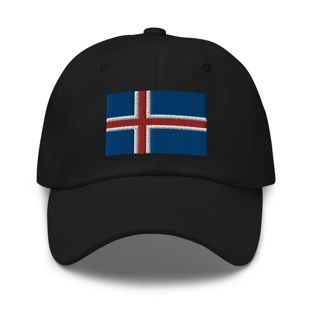 Icelandic Flag Embroidered Hat Scandinavian Design Studio