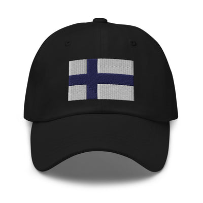 Finnish Flag Embroidered Hat Scandinavian Design Studio