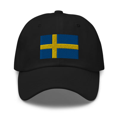 Swedish Flag Embroidered Hat Scandinavian Design Studio