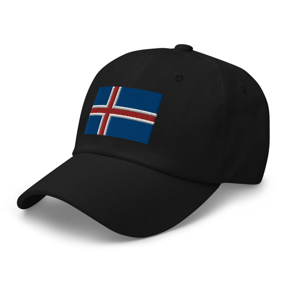 Icelandic Flag Embroidered Hat Scandinavian Design Studio