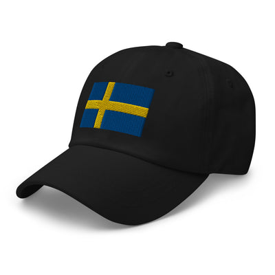 Swedish Flag Embroidered Hat Scandinavian Design Studio