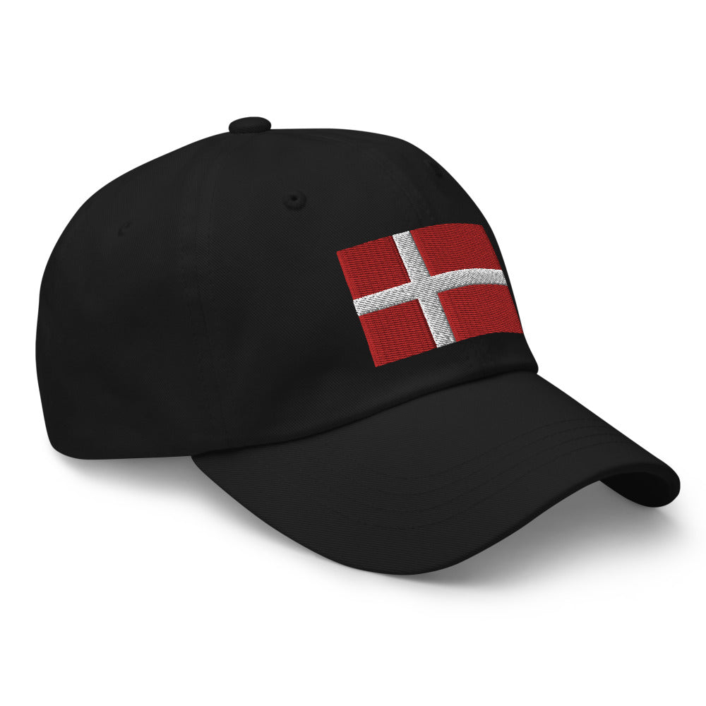 Danish Flag Embroidered Hat Scandinavian Design Studio