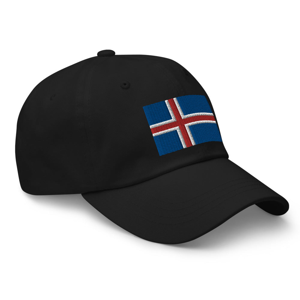 Icelandic Flag Embroidered Hat Scandinavian Design Studio
