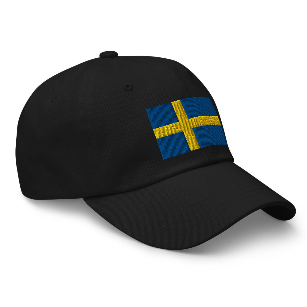 Swedish Flag Embroidered Hat Scandinavian Design Studio