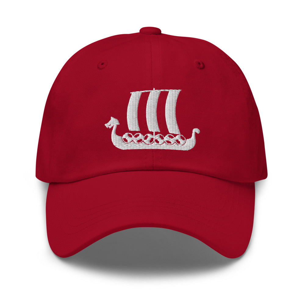 Viking Ship Embroidered Hat Scandinavian Design Studio
