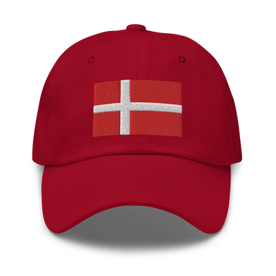 Danish Flag Embroidered Hat Scandinavian Design Studio