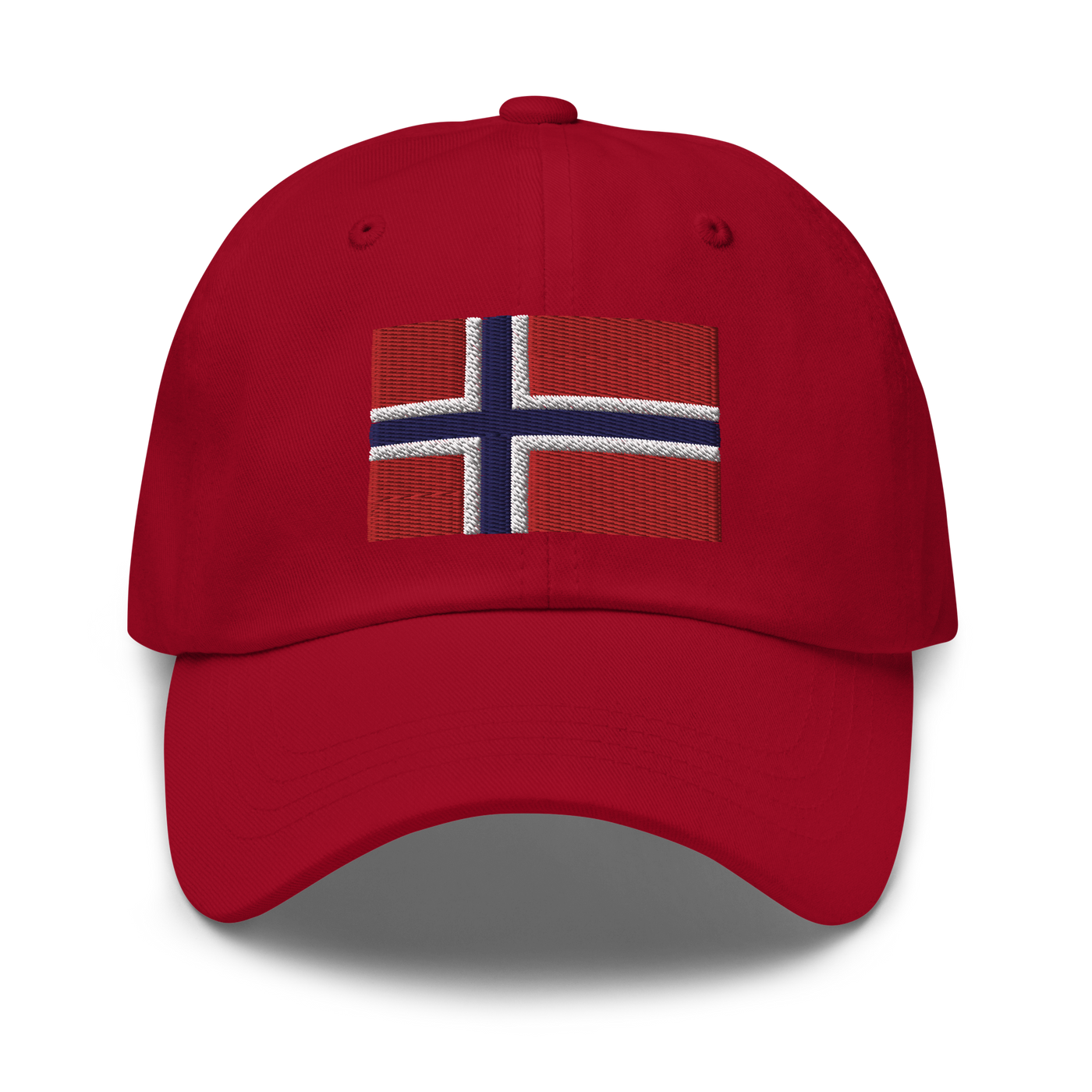 Norwegian Flag Embroidered Hat Scandinavian Design Studio