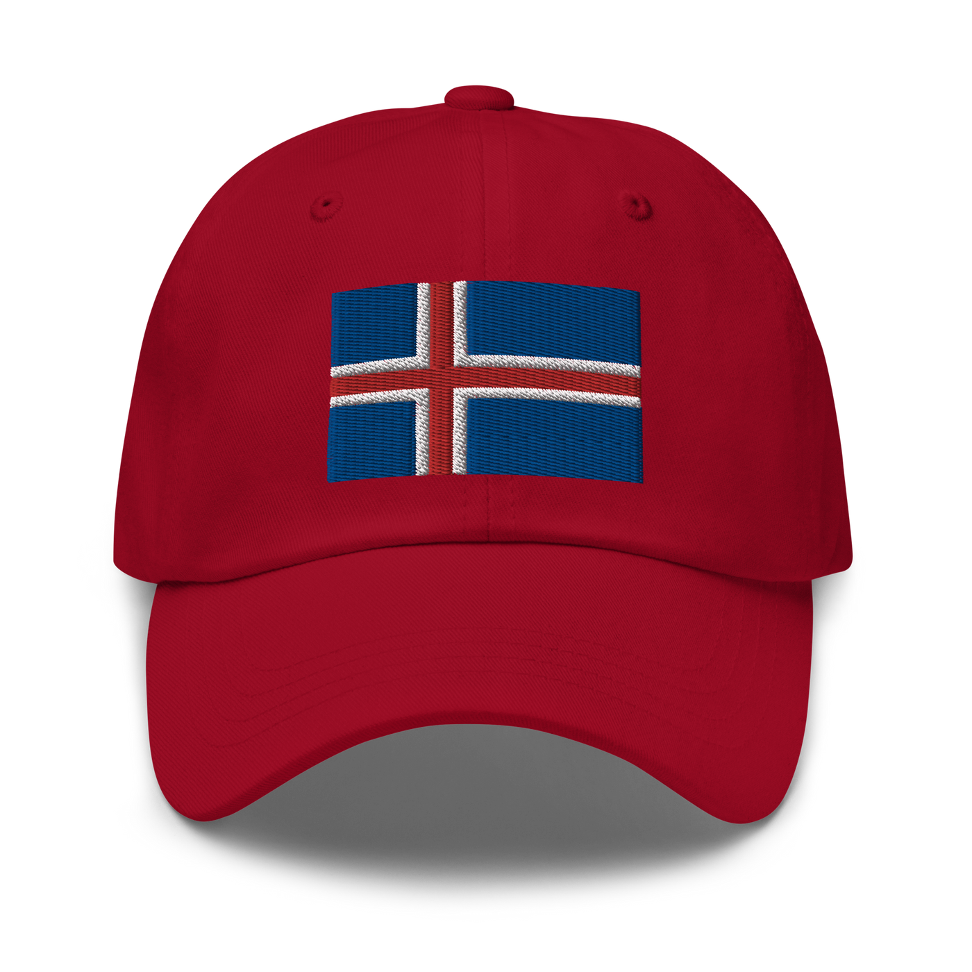 Icelandic Flag Embroidered Hat Scandinavian Design Studio