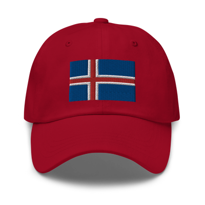 Icelandic Flag Embroidered Hat Scandinavian Design Studio