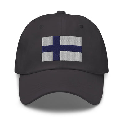 Finnish Flag Embroidered Hat Scandinavian Design Studio