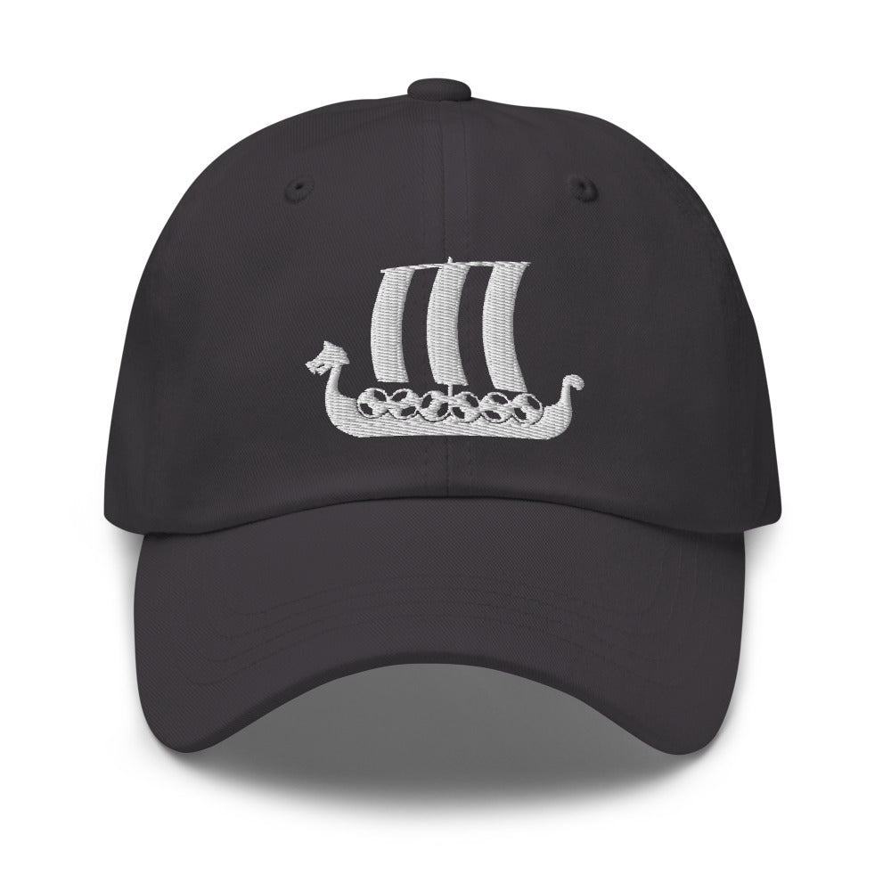 Viking Ship Embroidered Hat Scandinavian Design Studio