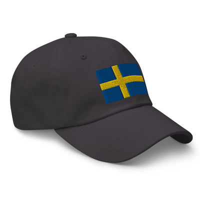 Swedish Flag Embroidered Hat Scandinavian Design Studio