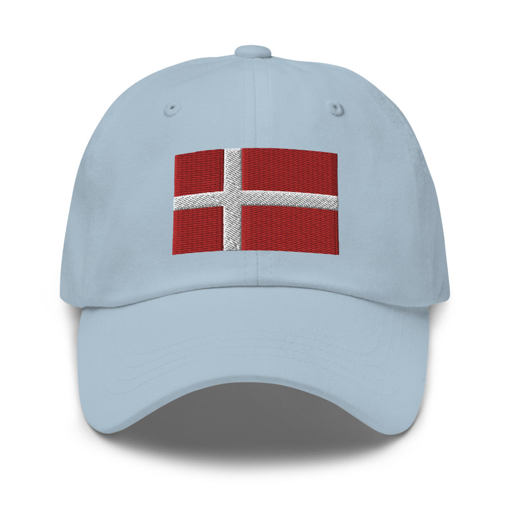 Danish Flag Embroidered Hat Scandinavian Design Studio