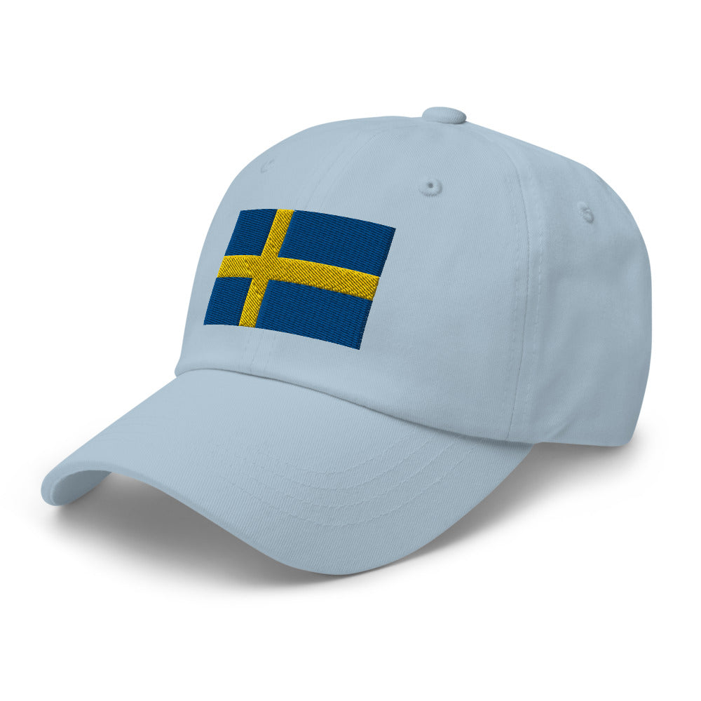 Swedish Flag Embroidered Hat Scandinavian Design Studio