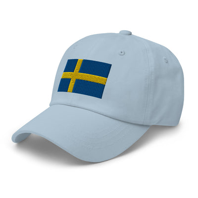Swedish Flag Embroidered Hat Scandinavian Design Studio