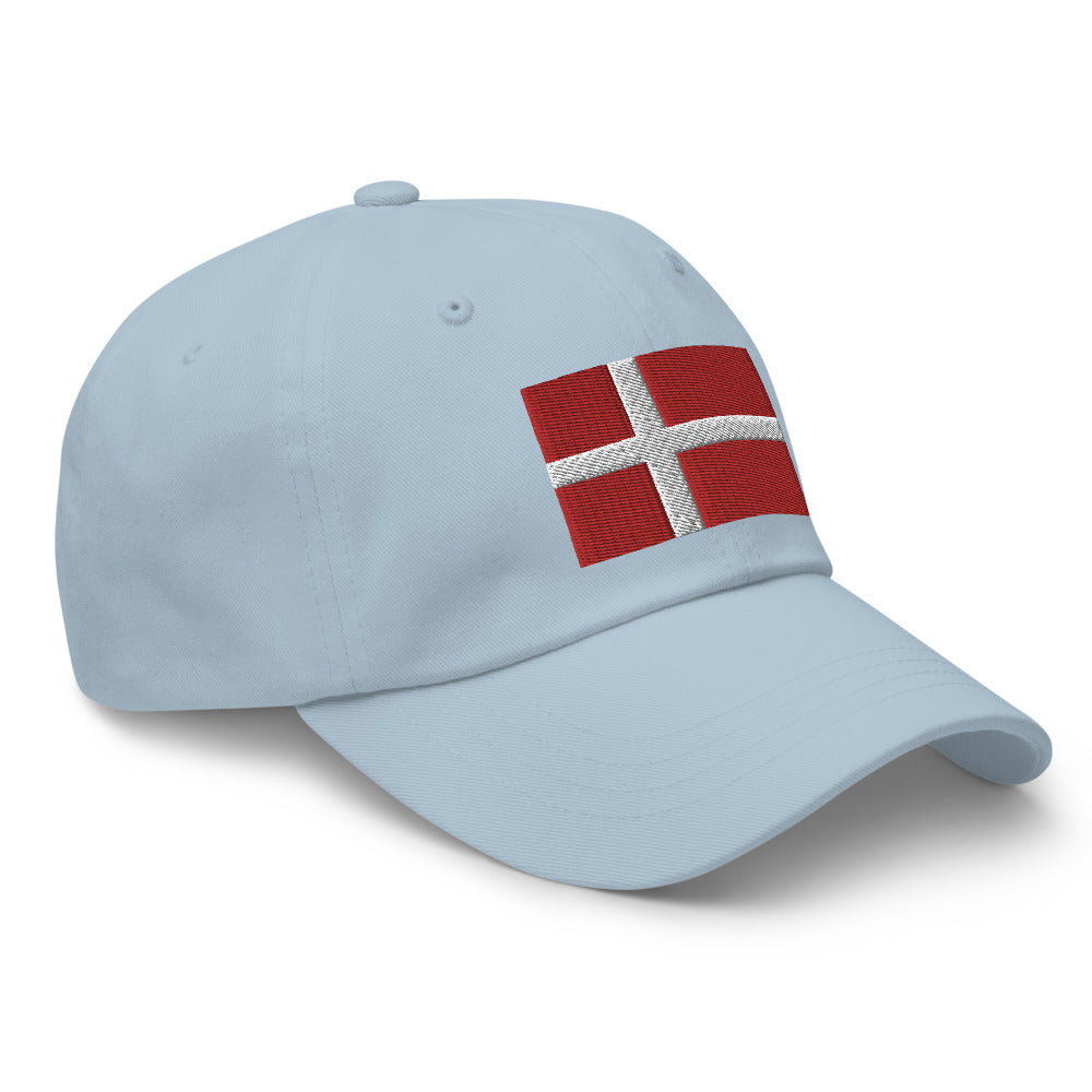 Danish Flag Embroidered Hat Scandinavian Design Studio
