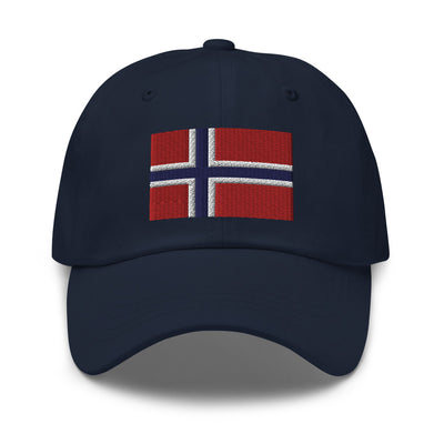 Norwegian Flag Embroidered Hat Scandinavian Design Studio
