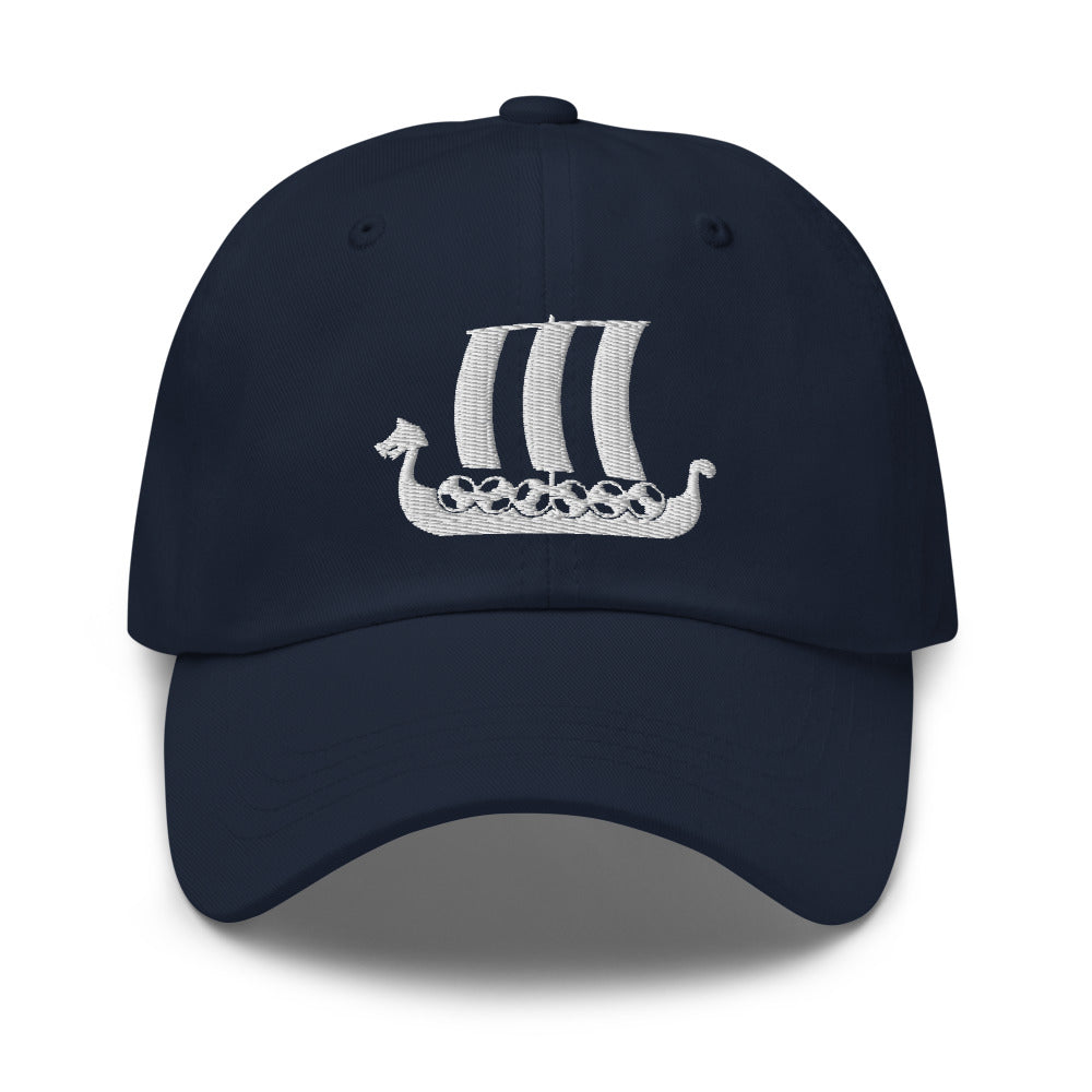 Viking Ship Embroidered Hat Scandinavian Design Studio