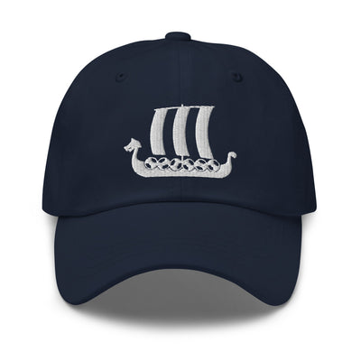 Viking Ship Embroidered Hat Scandinavian Design Studio