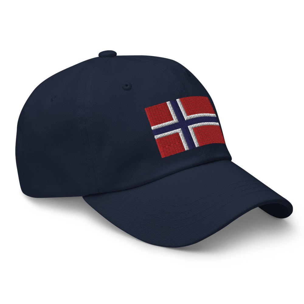 Norwegian Flag Embroidered Hat Scandinavian Design Studio