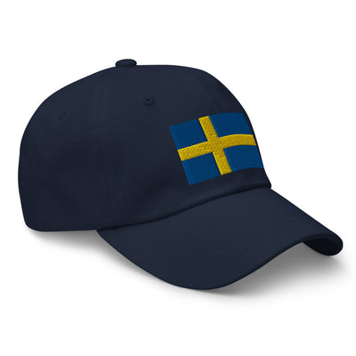Swedish Flag Embroidered Hat Scandinavian Design Studio