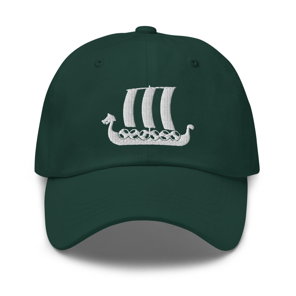 Viking Ship Embroidered Hat Scandinavian Design Studio